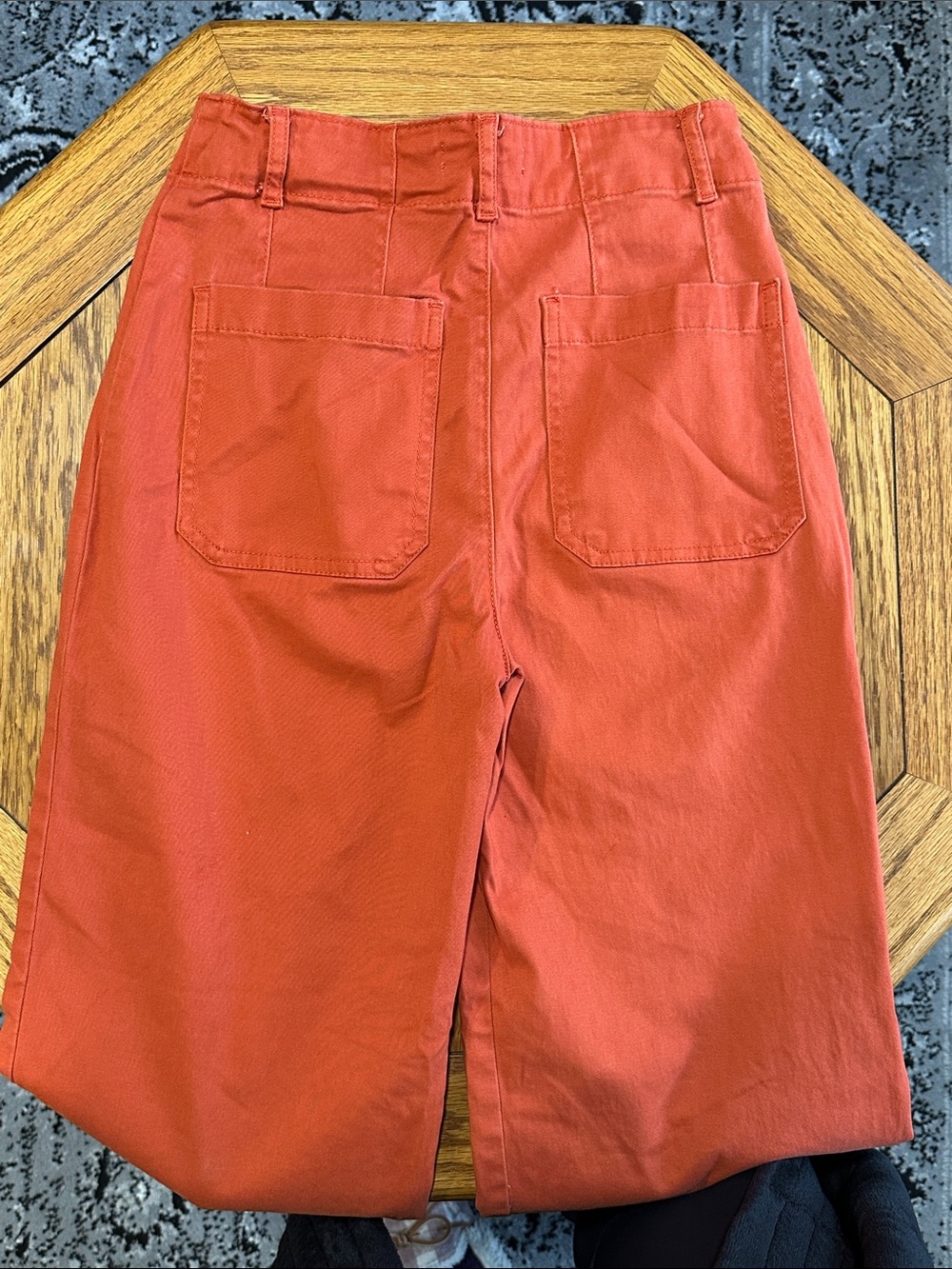 *BAGATELLE COLLECTION* Rust Orange High-Rise Wide Leg Pants Size 4 - Picture 5 of 7